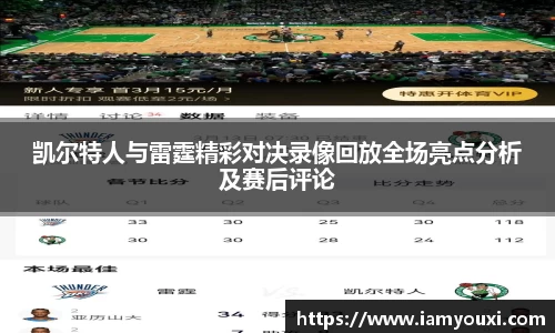 凯尔特人与雷霆精彩对决录像回放全场亮点分析及赛后评论